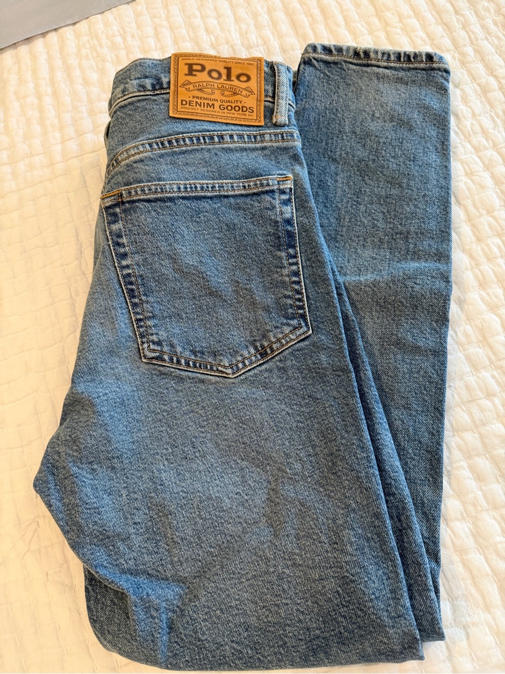 Polo by Ralph Lauren Women’s Straight Leg Light Blue Denim Jeans